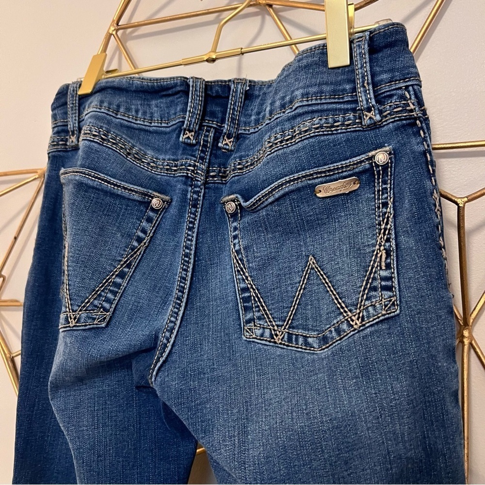 Wrangler Dark Blue Y2K Boot Cut Jeans - Picture 5 of 7